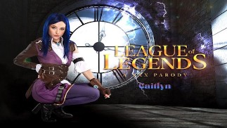 Petite Ailee Anne jako LEAGUE OF LEGENDS CAITLYN vás vyslýchá VR porno