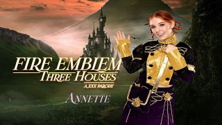 Madi Collins As FIRE EMBLEM ANNETTE resolve problema com o orgasmo VR Porn