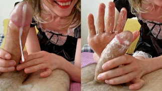 Ruinierter Orgasmus | Wichs weiter, nachdem er ZWEIMAL KOMMT | Viel Spaß mit seinem MELKEN-Schwanz -