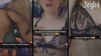 Snapchat dziwka seks ze szczotką do włosów, podczas gdy przyrodni brat z sąsiedztwa (@real.joyliii dodaj mnie)