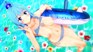 AQUA ОЧИЩАЕТ ВАШУ СПЕРМУ 💦 КОНОСУБА ХЕНТАЙ
