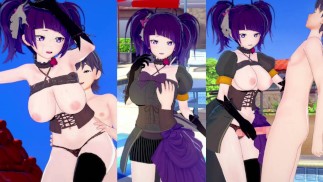 [¡Juego Hentai Koikatsu! ] Tener sexo con Big tits Idol Master Mamimi Tanaka.Video de anime erótico