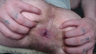 Grote kont, harig kontgaatje, recht, kontgaatje openen en closing_butthole open_butt schudden.