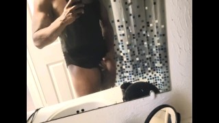 Quick little bathroom tease. Check out my OF!