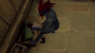 Essa garota está sendo trollada com força na bunda | Paródia pornô de Warcraft
