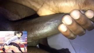 私はあなたのパンティーを横に押し込みます TONIKZALEX STROKING BBC MOANS, TALKS DIRTY &CUMS HUGE LOAD CUM