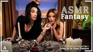 ASMR Fantasy - Trans-Wahrsagerin Ariel Demure schiebt IHR GLÜCK in einen zufriedenen Kunden