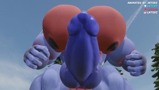 Animation des Cerberus-Muskels und des hypermagischen Gesteinswachstums