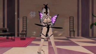 SKADI ARKNIGHTS HENTAI INSECTOS SEXO MMD BAILE DESNUDO ALAS PÚRPURA COLOR EDITAR SMIXIX