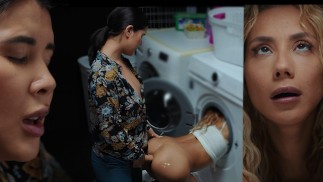 Real Life Futanari - Veronica Leal zásobník v pračce a Lady Dee kurva její zadek