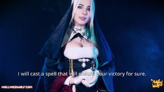Le mentí a la monja y ella me disciplina con vinculación. Femdom - MollyRedWolf