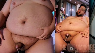 Sténání, škubání a kapání semene z mého nesestříhaného ptáka