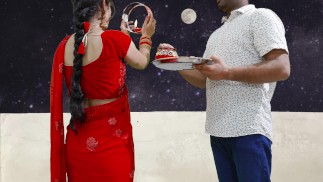 Karva Chauth Special: Pas getrouwde priya had eerste karva chauth seks en had pijpbeurt onder de hemel