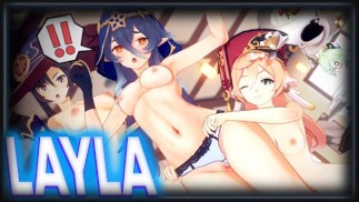 Genshin Impact ➤ Layla🗸 Carino Hentai Sesso R34 Rule34 JOI Porno Pigro Studente Anime Ragazza