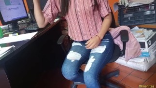 POR FIN PUDE COGERME A MI COMPAÑERA de TRABAJO es bien CALIENTE