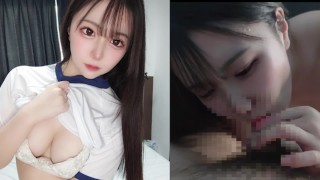 Japonské tmavovlasé krásky vám slouží svými ústy a kozami.(Amatéři/Japonky/Hentai/kakao)