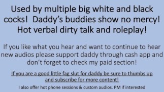 Il ragazzo viene usato da papà e dai suoi amici Big White BWC e Big Black BBC. Chiacchiere sporche Gioco di ruolo