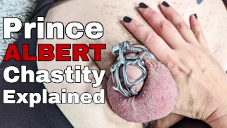 Permanent Chastity Dispositif Cage Prince Albert PA Piercing expliqué Mettre Sur Le Décote Hook Femdom