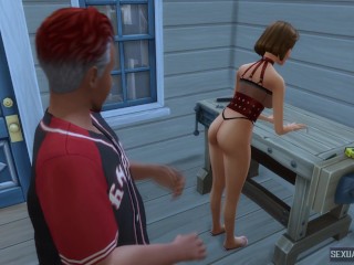 Minha Madrasta é Boa Em Carpintria, é Por Isso que Eu Quero Transar com Ela - Sexual Hot Animations