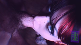 Daria Doom彼女の口の中🤤で彼のコックを十分に得ることができませんbj comp!