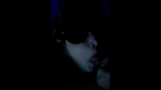 SpinderBella podvedl nevlastní táta se zavázanýma očima BJ!! sakra ona miluje sání BWC