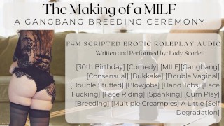 F4M Audio Rollenspel - Een gangbang broedceremonie voor toekomstige MILFs - Scripted Gangbang Audio