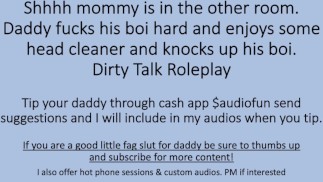 Shhh la mamma è nell'altra stanza. Head Cleaner Daddy Boi Dirty Talk Gioco di ruolo