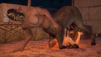 Sex Experiment Fleischlicher Instinkt Met Pelziger Zentaur & RIESIGER CREAMPIE Pferdeschwanz im Arsch Reiter Fetzen