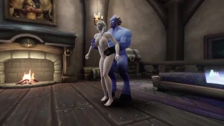 Blonde Witch pega big blue dick | Paródia warcraft