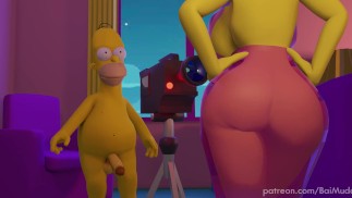 OS SIMPSONS - Marge e Homer fazem uma SEXTAPE - paródia pornô