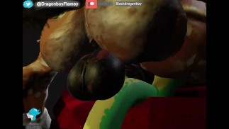 Dragonboy und Big Horse Boy - Pelzige Animation schwul voll
