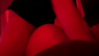 Amateur teen (18+) takes big dick in prone bone