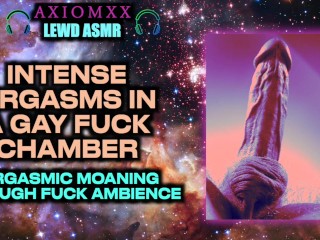 (AMBIENTE ASMR OSCENO) Gay Ruvida Cazzo Orgasmo Camera Del Sesso - Maschio Gemiti Inzuppato Di Riverbero