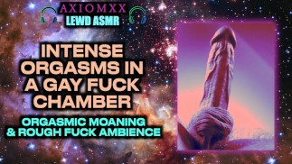 (AMBIENTE ASMR OSCENO) Gay Ruvida Cazzo Orgasmo Camera Del Sesso - Maschio Gemiti Inzuppato di Riverbero