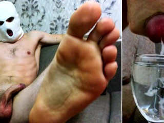 O Macho Dominante com Conversas Sujas Fode Você e Cums Para Você Em Um Copo De água! Doggystyle