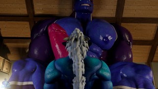 A Growth Gift - Dragon zoid animación de crecimiento muscular