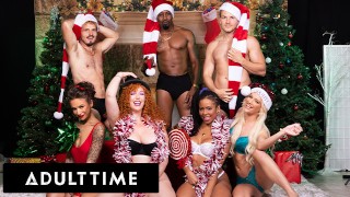 ADULT TIME - ORGIA INSANA DE NATAL! Com Lauren Phillips, Kira Noir, Kenna James e April Olsen