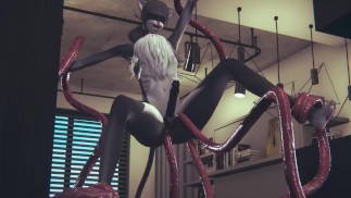 Pelziger Yaoi Hentai Katzenjunge von Hirsch Futanari gefickt