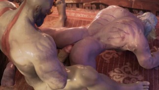 Kratos BIG COCK vs. Geralt lockerer Arsch Teil 2