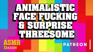 Animalisches Gesichtsficken & Überraschungsdreier mit Papa