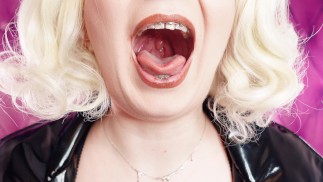 ASMR: exploderende snoep en geleiberen eten (Arya Grander) mukbang - giantess vore fetish pov