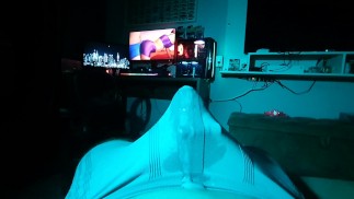 3 vibrátory současně, cumming ve spodním prádle, sólo muž