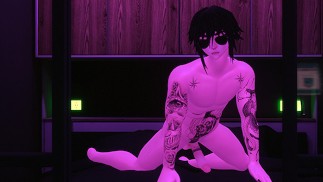 Kayden se corre mientras se masturba solo en realidad virtual