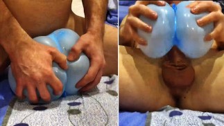 Mein bester ORGASMUS von selbstgemachten Masturbatoren. Elastischer und zarter mit Ihren eigenen Händen!
