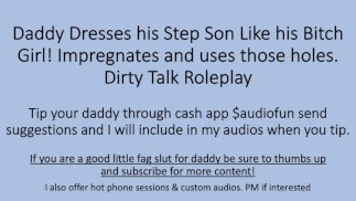 Papa met son garçon en culotte. Imprègne. Dirty Talk. Roleplay
