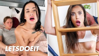 HORNY HOSTEL - UWODZENIE - Kompilacja małych cycków, część 11