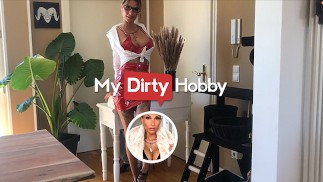 MyDirtyHobby - Mitarbeiter spritzt auf die dicken Titten der Chefin