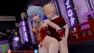 Ganyu melhor tarde do que nunca | Impacto Genshin | Animação NSFW