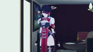 Le sexy Beidou et Chongyun baisent dur dans la salle à manger Genshin Impact Anime Hentai non censuré