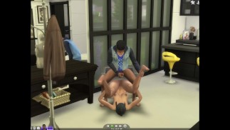 SIMS 4 - CASAL DE ÉBANO TEM UMA FODA RÁPIDA E DURA